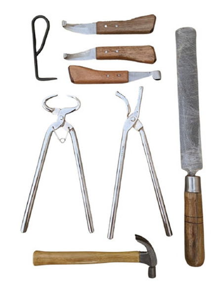 Kit Ferramentas Pra Ferrar Cavalo Boi Casquear Ferrador 1