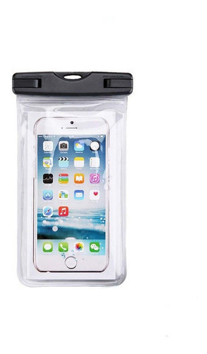 Estuche Funda Celular Plástico Impermeable Cierre Sumergible 0