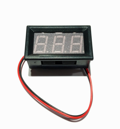 Voltimetro Digital Luz De Led Rojo 4.5v A 30vcc C. Continua 1