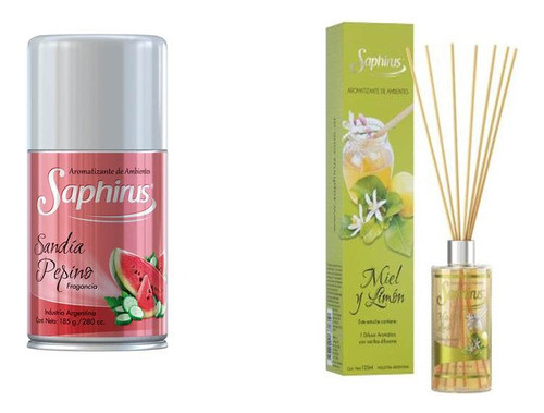 Aromatizador De Ambiente + Difusor Aromatico Saphirus 0