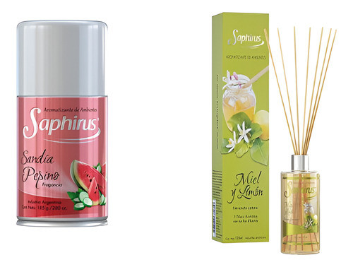 Aromatizador De Ambiente + Difusor Aromatico Saphirus 0