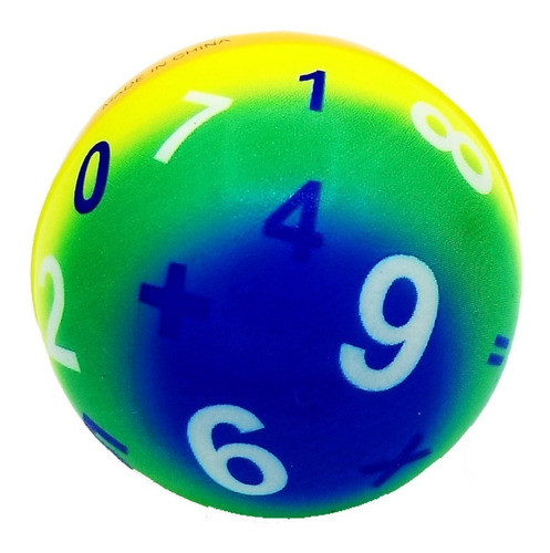 Pelotas Pelotitas Números Multicolor Anti Stress C/u 0
