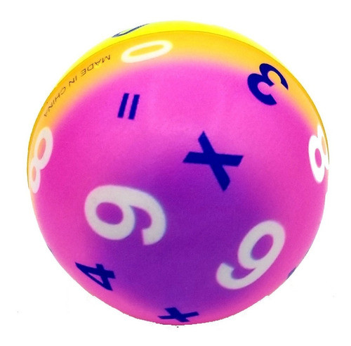 Pelotas Pelotitas Números Multicolor Anti Stress C/u 1