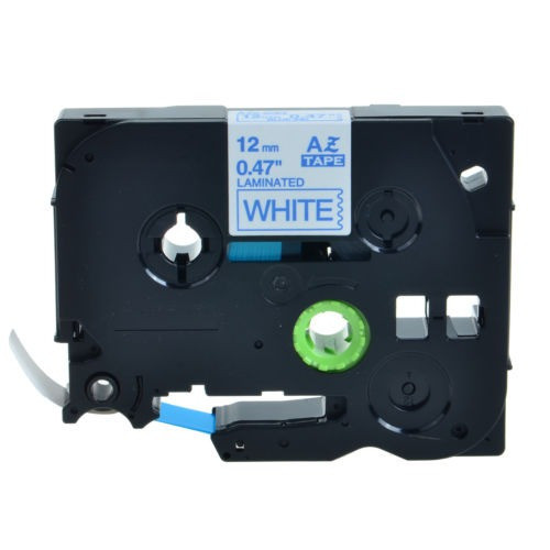 2pk Tz Tze-233 Azul En La Cinta De Sello Blanco 12mm Para P- 1