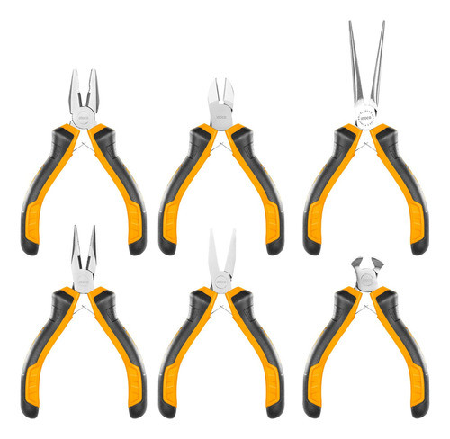 Set X6 Mini Pinzas Alicates Super Select Hmps06115 Ingco 0