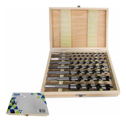 Juego 8 Mechas P/madera Dura (6a20x230mm) Slender, Ferreplus 0