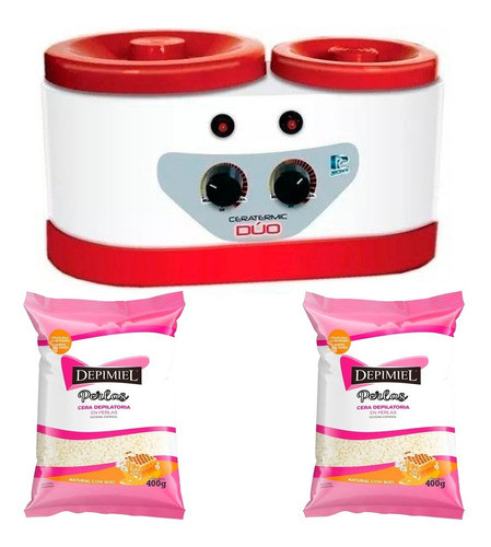 Kit Depilacion Profesional Ceratermic Duo + 2 Cera De Regalo 0