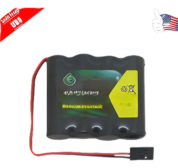 Geilienergy 1pcs 4.8v 2000mah Plana Receptor Rx Nimh Batería 0