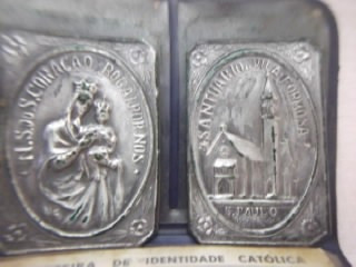B. Antigo- Peça Sacra N Sra. Do Sagrado Coração Frete Grátis 0
