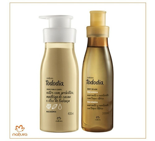 Kit Tododia Macadâmia Body Splash + Hidratante - Natura 1