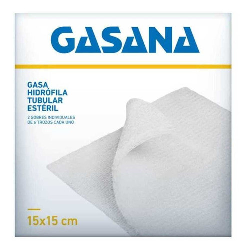 Gasa Caja Nro.1 15x15cm 2 Sobres X 6 Trozos Gasana 0