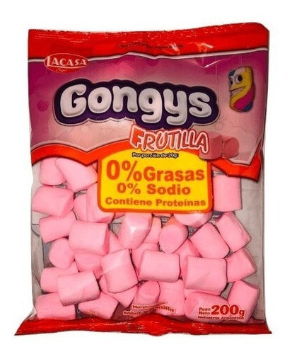 Malvaviscos Gongys Frutilla (pack X5u) Barata La Golosineria 0