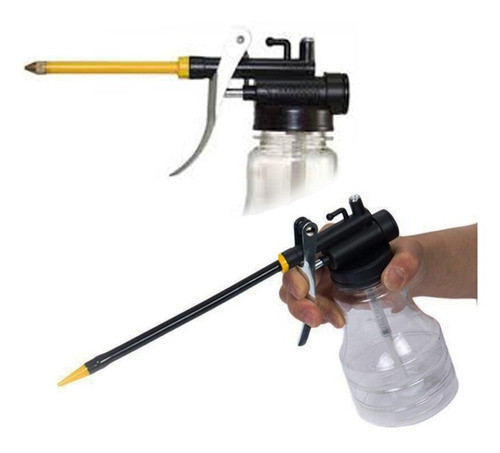 Aceitera Manual Plastica 2 Picos Rigido Y Flexible 250 Ml E. 1