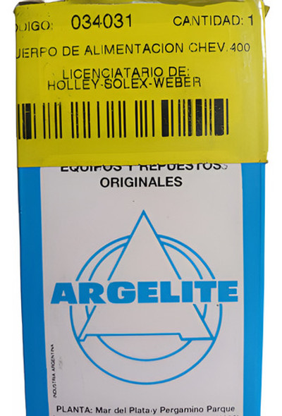 Plaqueta Carburador Holley Chevrolet 400 1 Plaqueta Carburador Holley Chevrolet 400 1