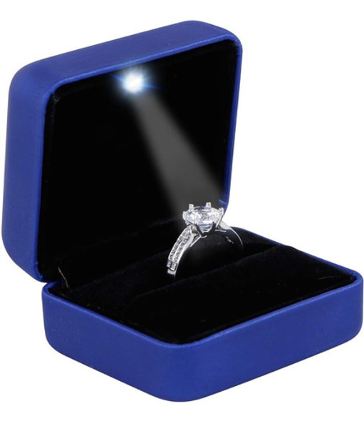 Joyero De Tamaño Mini Con Luz Led - Azul 0