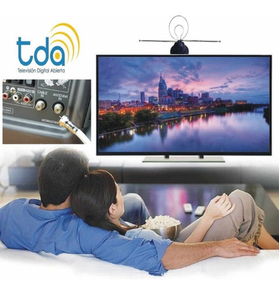 Antena Interior Regulable Lista P/ Tv Gratis Tda Garantia $ 0