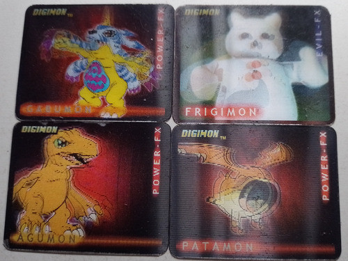 Antiguas Figuritas Digimon Holográficas Digi Moví 3ds 0