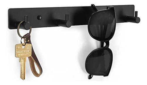 Lwenki Llavero Para Pared, Llavero Negro Con 4 Ganchos Para 0