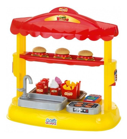 Lanchonete Infantil Hambúrguer Mini Burguers 644 Magic Toys 0