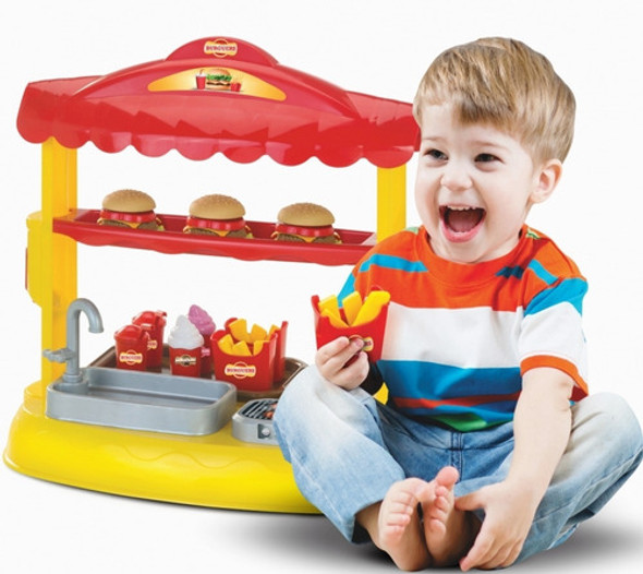 Lanchonete Infantil Hambúrguer Mini Burguers 644 Magic Toys 1