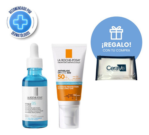 Combo La Roche Posay Serum Hyalu B5 + Anthelios Mune Crema 1
