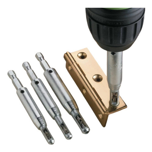 Juego De 8 Brocas Auto Centrantes Para Bisagra Núcleo Hss M® 0