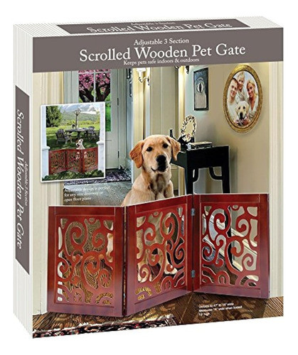 3section Puerta De Madera Ajustable Y Desplazada Para Mascot 0