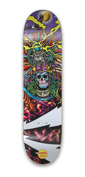 Tabla De Skate Woodo Maple Canadiense Glow In The Dark 1