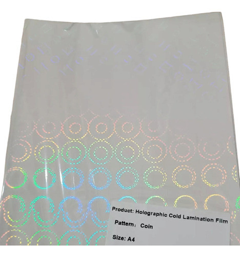 Laminado En Frío A4 Holográfico X 10 Unidades Modelo Coin 0