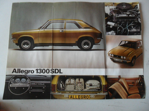Folleto Austin Allegro 1300 No Manual Catalogo Antiguo 0