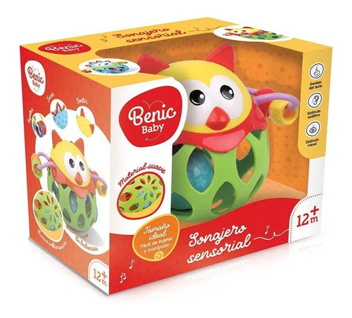 Sonajero Animalito Con Cascabel Para Bebe Sensorial Cta 0