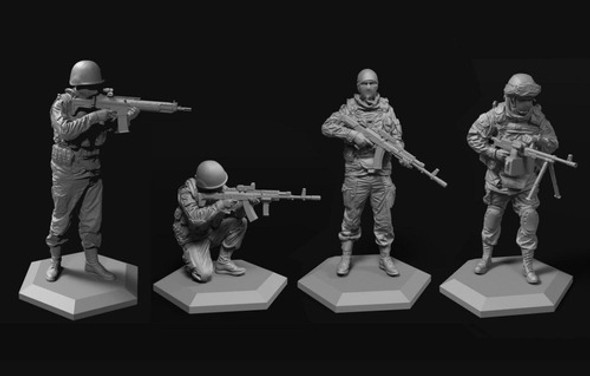 Kit 19 - 4 Miniaturas Juego De Rol Para Impresion 3d 0