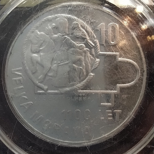 Moneda De Plata 10 Coronas Checoslovaquia 1966 Km# 61 1