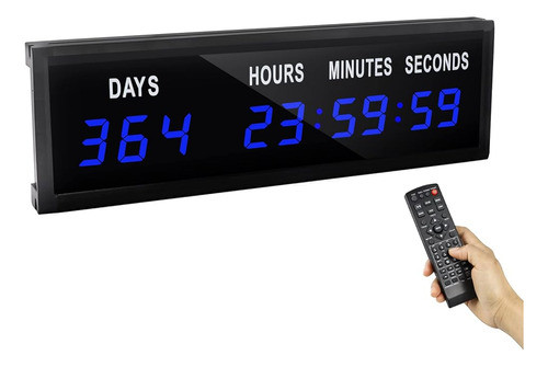 Reloj De Cuenta Regresiva Led Jhering Con Control Remoto, Dí 0