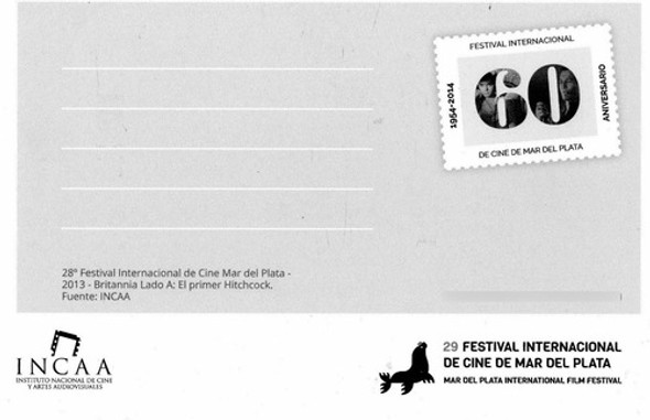 Postal 29 Festival Internacional De Cine Mar Del Plata  2014 1