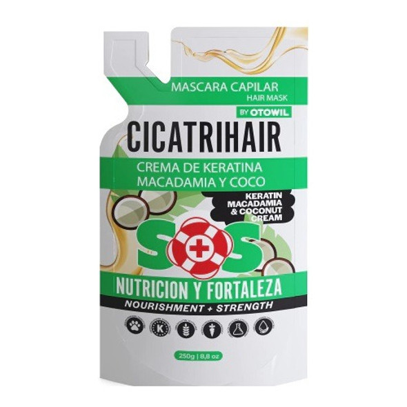 Doypack  Cicatrihair De Keratina Macadamia Y Coco X 3u 250g 1