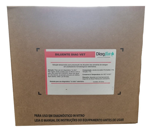 Reagente Diluente Hematologia Vet 20l Para Laboratorio 0