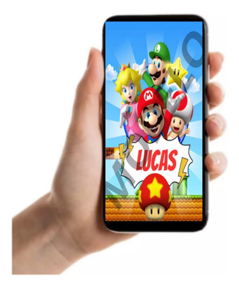 Video Invitación Digital - Cumpleaños Super Mario Bros 0
