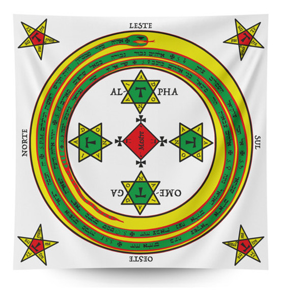 Circulo De Proteção Goetia 140 X 140 Cm 0