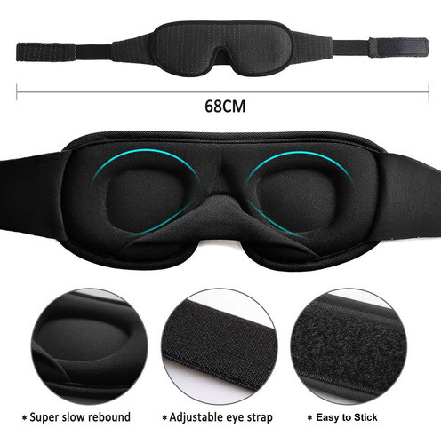 Eye Cover Yoga Women, Bloqueador De Olhos Para Sombra, Luz, 1