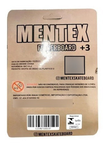 Fingerboard Mentex Skate De Dedo - Company 1
