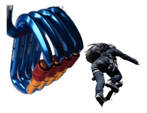 Tornillo Del Mosquetón De La Roca Del Acero De Aluminio 30kn 0