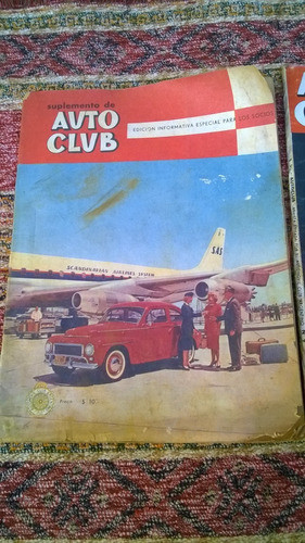 Lote De 4 Antiguas Revistas Auto Club Aca Rugir De Motores 1