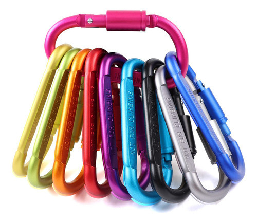 Omuky Mosquetón De Bloqueo Antipérdida Tipo D Para Botell. 0