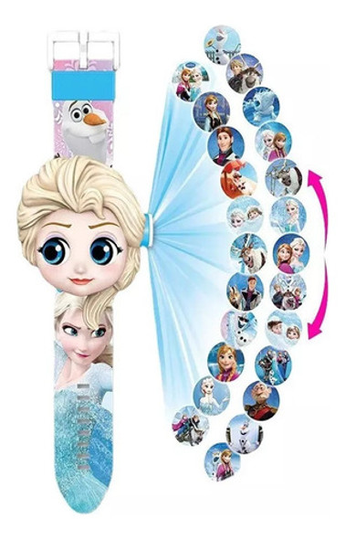 Reloj Frozen Proyector Infantil 24 Imagenes 0