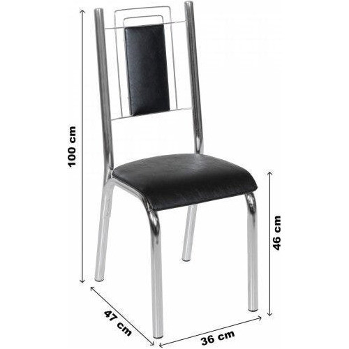 Kit 2 Cadeiras Aço Bela Premium Ciplafe Wt 1