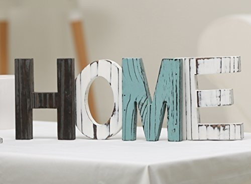 Mygift Rustic Wood Home Signo Decorativo Pie Recortable Word 0