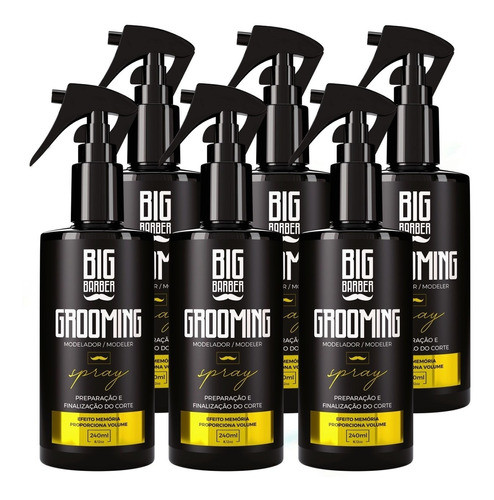 Grooming Modelador Big Barber 240ml Capilar Atacado 6 Unidad 0