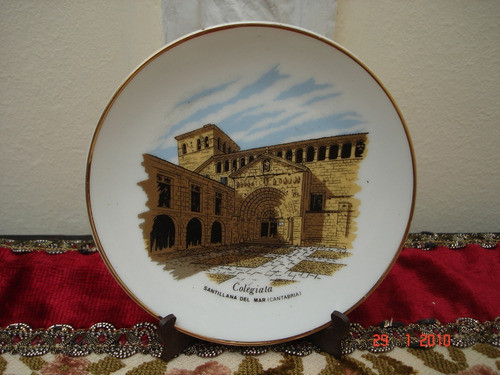 Plato Español Santillana Del Mar Porcelana Decoracion Miralo 0