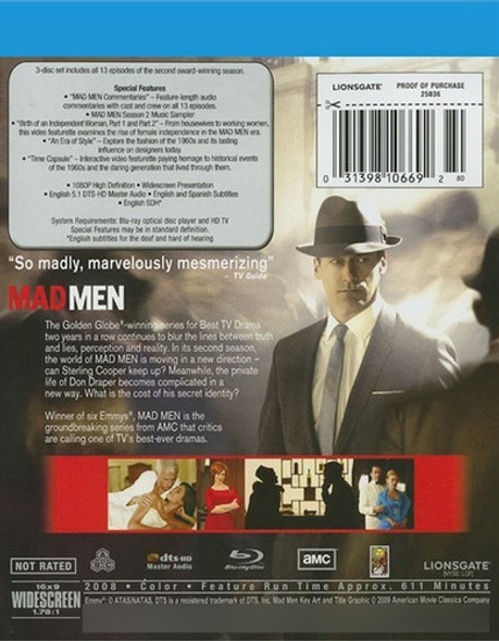 Blu-ray Mad Men Season 2 / Temporada 2 1